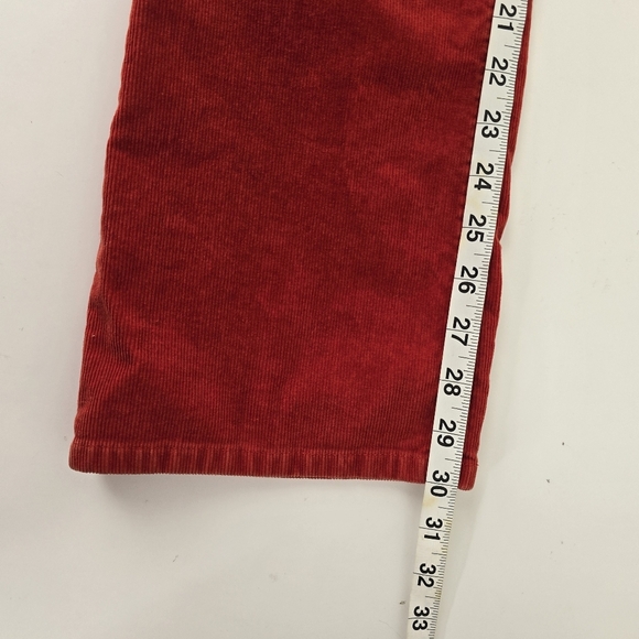 J. Crew Favortie Fit Corduroy Boot Cut Pants Orange Pumpkin Spice Size 26S - Picture 12 of 12